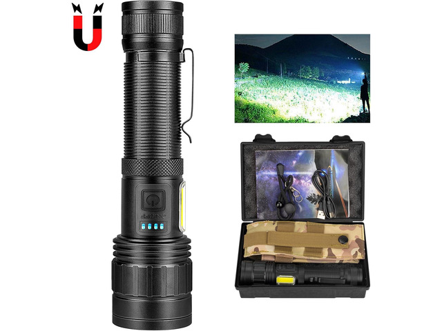 BERCOL Rechargeable Flashlights High Lumen, 990,000 Lumens Super Bright ...