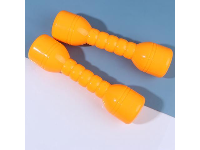 1 Pair Plastic Dumbbells Ergonomic Children Sports Fitness Barbells Hand Bars