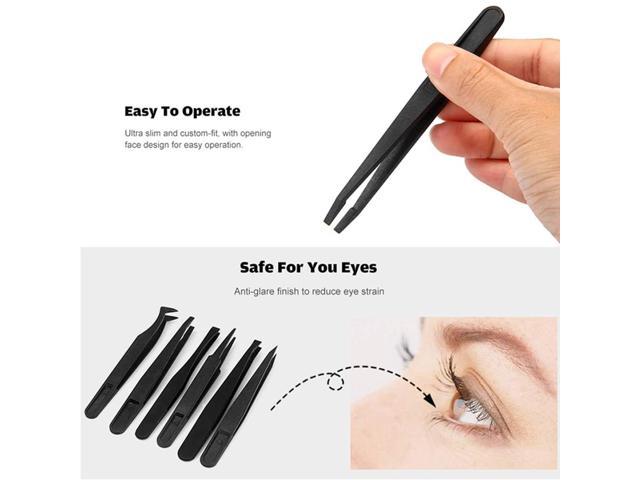 Precision Plastic Tweezers Kit Plastic Anti-static Tweezers Set