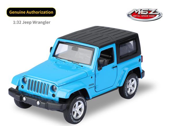 Jeep Wrangler Model 1:32 Diecast Metal Pull Back Car Vehicle Light & Music Toy 