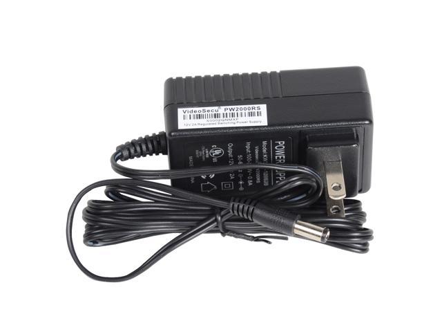 Videosecu 12v Dc 2a Security Camera Power Supply Adapter 2000ma 100 240v Ac Regulated Cctv 9394