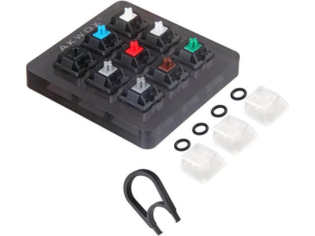  Cherry MX Switch Tester Mechanical Keyboards 4-Key Acrylic  Base, Keycap Puller Sampler Tester Kit : Electronics