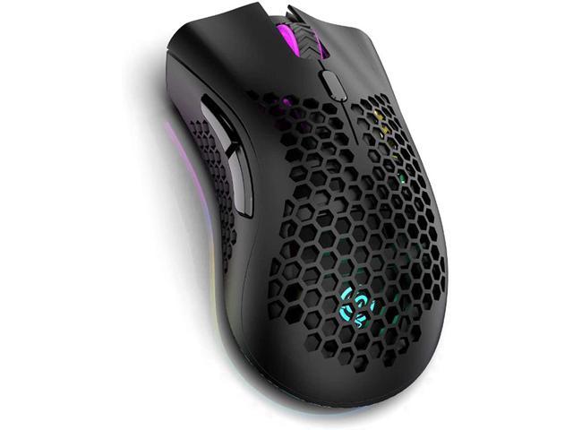 Rechargeable Wireless Honeycomb Gaming Mouse,Lightweight with 3200 DPI