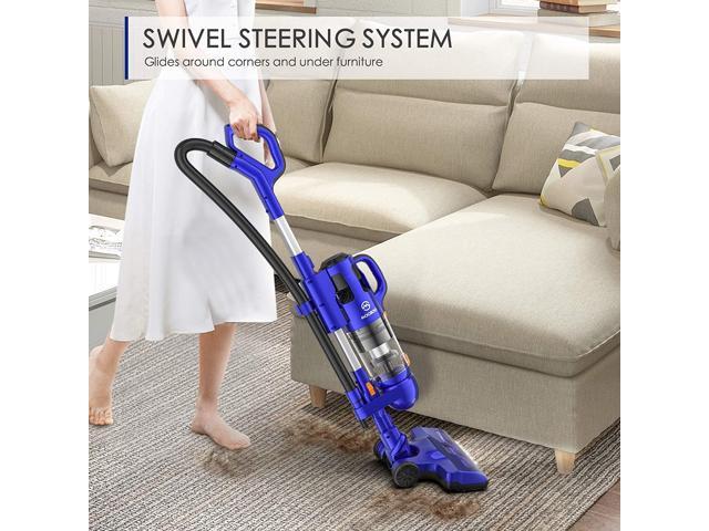 MOOSOO Cordless Vacuum Cleaner, 26Kpa Strong Suction Upright Bagless