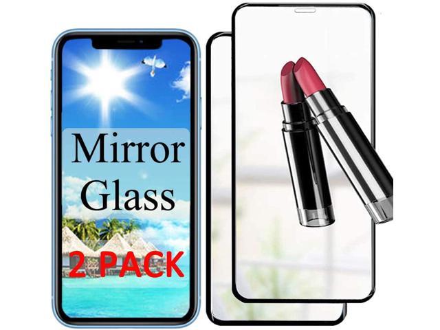 1phone X/XS Screen Protector 【 Mirror Effect 】 Compatible with Apple iPhone Xs X Xphone Tempered Glass Protective Film i Phone iPh iphonex iPhonexs iPx iPxs 3D Full Cover 5.8 Inch
