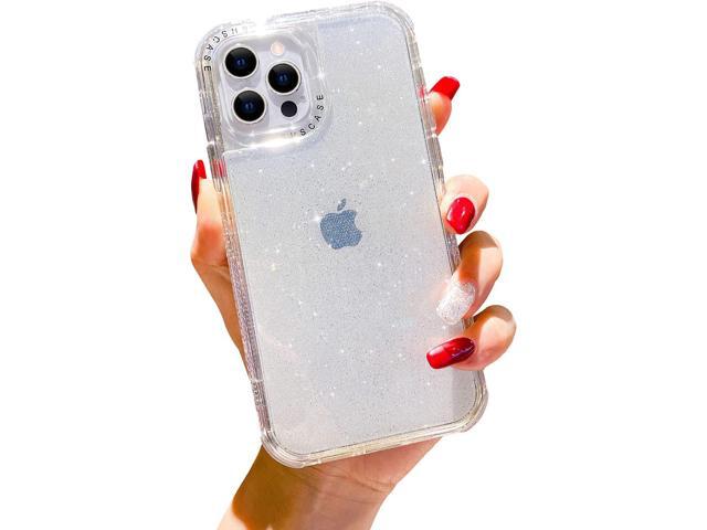 Clear Glitter Phone Case For Iphone 13 Pro Max Heavy Duty Hybrid 3 In 1 Shockproof Shiny Cover For Women Girls Sparkle Transparent Case For Apple Iphone 13 Pro Max 6 7 Inch 21 Clear Newegg Com