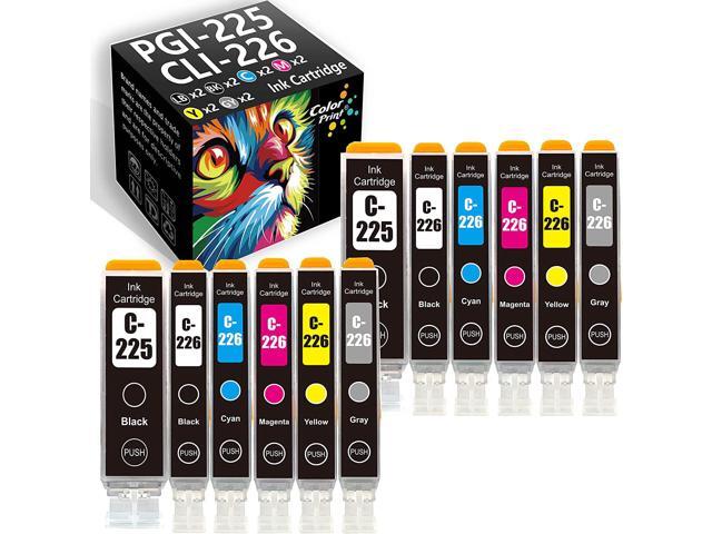 12-Pack ColorPrint PGI225 PGI226 Ink Cartridge Replacement for Canon PGI-225 PGI-226 PGI 225 CLI 226 Work with PIXMA MG6220 MG6120 MG8220 MG8120 MG8120B Printer (2XLBK,2BK,2C,2M,2Y,2GY), Grey - Newegg.com 12-Pack ColorPrint PGI225 PGI226 Ink Cartridge Replacement for Canon PGI-225 PGI-226 PGI 225 CLI 226 Work with PIXMA MG6220 MG6120 MG8220 MG8120 MG8120B Printer (2XLBK,2BK,2C,2M,2Y,2GY), Grey - Newegg.com