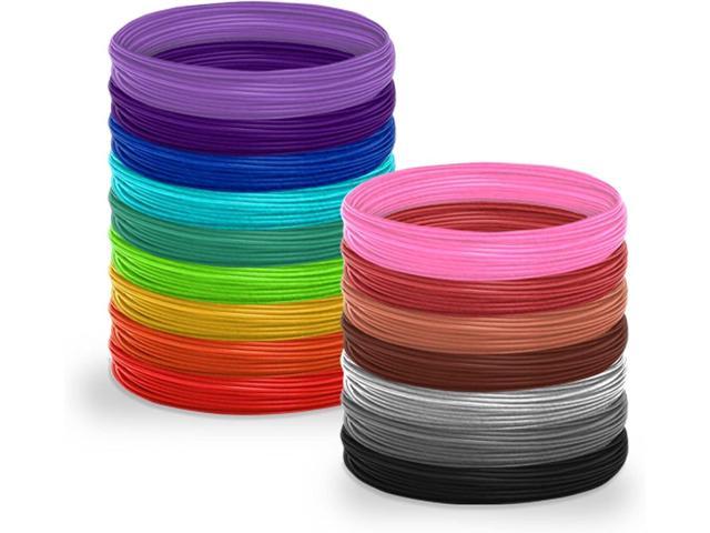 Tecboss 3D Pen Filament PLA Refills for 3D Printer Pen - 10 Colors