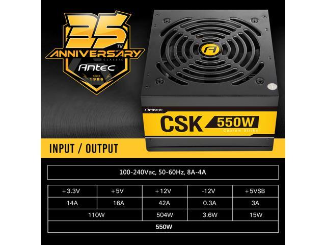 Antec Bronze Power Supply, CSK 650W 80+ Bronze Certified PSU