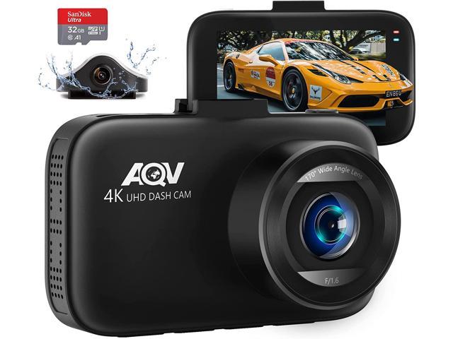 AQV Dash Cam Front 1080P WiFi, Mini Dash Camera for Cars with App Control,  170° Wide Angle, G-Sensor, Loop Recording, Super Night Vision, Safer Super