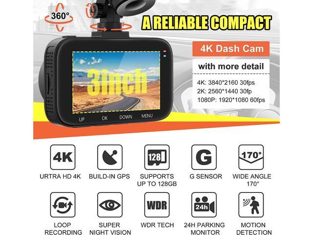Dash Cam Front and Rear, SPADE Dual Dash Camera 1080P with 32G
