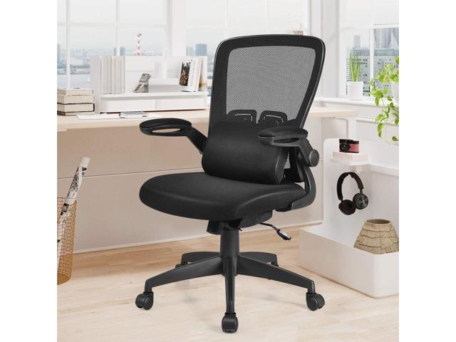 JOYFLY Ergonomic Office Chair with Footrest, Mesh Home Office Chair with  Foot Rest, High Back Computer Chair with Lumbar Support, Wide Task Office