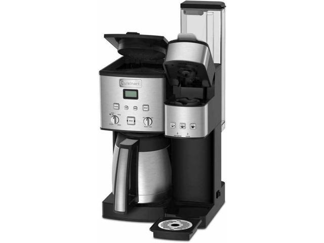 Ranbomer Single Serve Coffee Maker, K Cup and Ground Coffee Machine 2 in 1,  6 to 14 Oz Brew Sizes, Mini One Cup Coffee Maker with Self cleaning