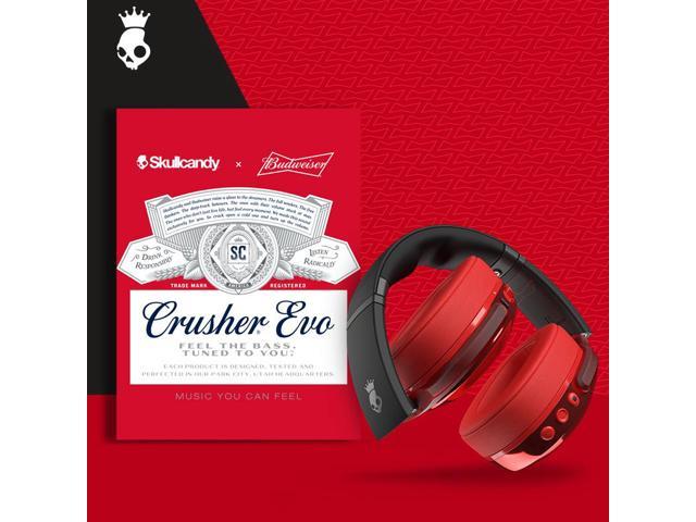 Skullcandy Crusher Evo Wireless Bluetooth Over-Ear Headphones Budweiser