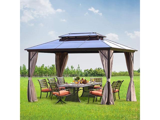 Double Roof Hardtop Gazebo Canopy 
