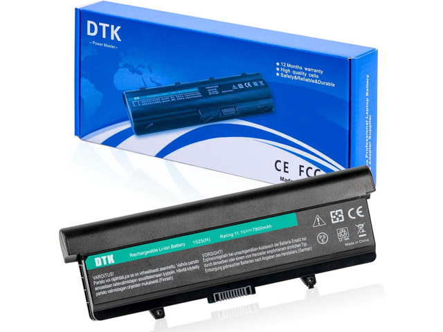 Replacement Laptop Battery – For Dell Inspiron 1525 1526 1545 1546 – 5200mAh 11.1V – 6-Cell