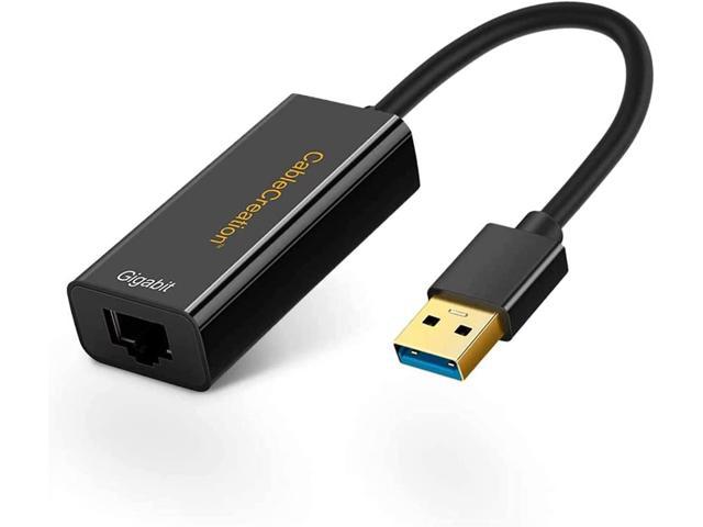 USB Ethernet Adapter, CableCreation USB 3.0 to 10/100/1000 Gigabit Wired  LAN Network Adapter Compatible for Windows, MacBook, macOS, Mac Pro Mini,  Laptop, PC and More 