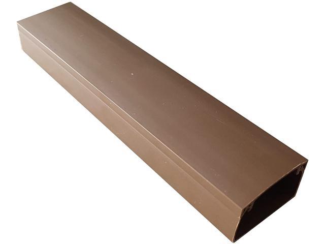 Self Adhesive Mini Trunking PVC Size White Brown Cable Conduit Wire 6 METRES 