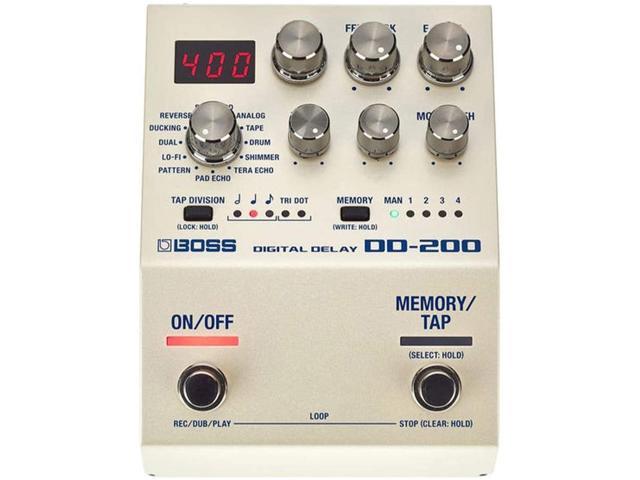 BOSS DD-200 Digital Delay Pedal, Fast, Easy Operation with Hands