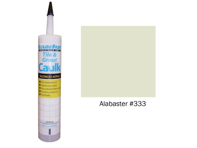 ColorFast Colored Caulk made to match CBP Alabaster - Unsanded (Smooth) Texture