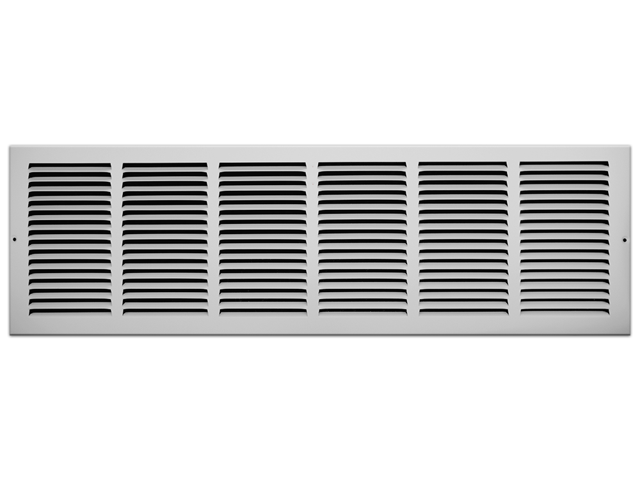 Photo 1 of Accord Ventilation 8-in x 30-in Louvered Sidewall/Ceiling in White