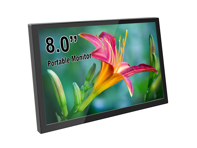 8 Inch Mobile ELECROW 8 Inch Portable Monitor, 1280x800 Mini HD Display with Built-in ...