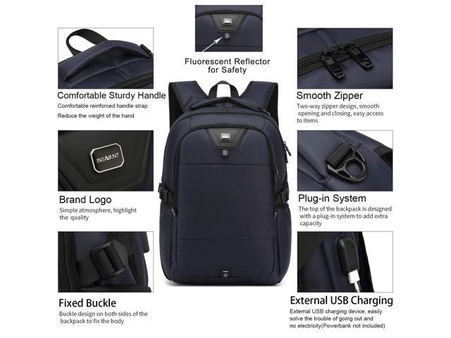 INSAVANT Laptop Backpack 17 Inch Water Resistant Backpacks Durable ...