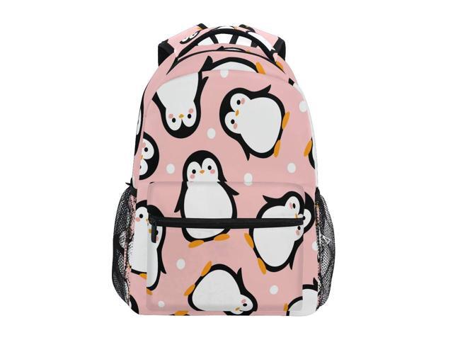Penguin Backpack For Girls Boys, 16 Inch Blue Backpacks For School Cute Lightweight Durable Bookbag For Kids - View #4