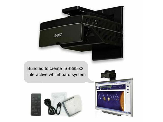 SMART UX80 Ultra Short Throw Projector w/ Interactive Smart Board & Wall Mount 