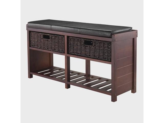 winsome wood storage bench