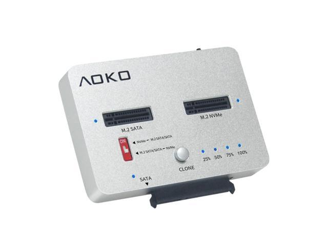 Allergy plate Equip Aluminum M.2 Duplicator NVMe/SATA Clone Docking Station with SATA Adapter  Converter,AOKO USB-C to M.2 Adapter Reader Offline Cloner for M.2 SSD  M-Key(B+M Key) & SATA Drives-(SSD NOT Include) - Newegg.com