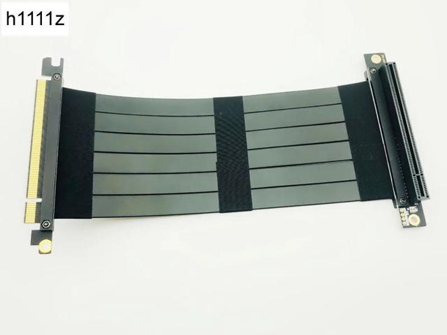 PCI Express 3.0 High Speed 16X Flexible Cable Extension Adapter Riser ...