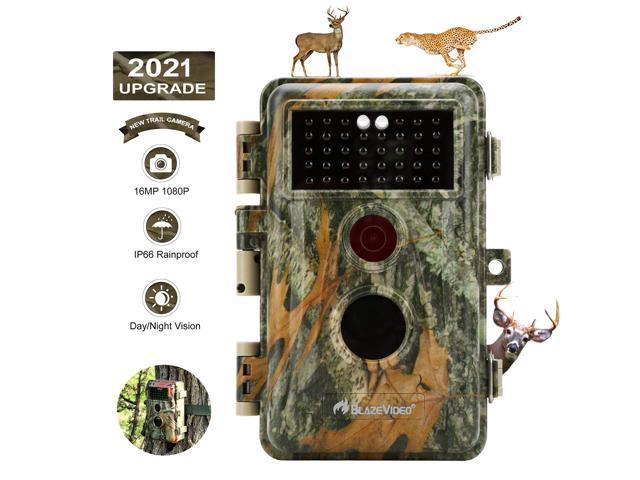 2021 Upgrade 2-Pack Game Trail Deer Cameras 20MP HD 1080P H.264 MP4 Video 
