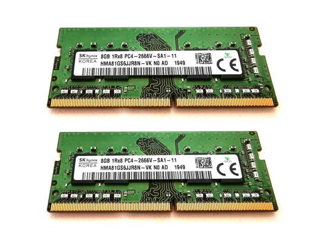 SK Hynix 16GB (2X8GB) DDR4-21300 SODIMM PC4-2666V-SA1-11 Laptop RAM Memory  Stick Module HMA81GSJJR8N-VK - Newegg.com