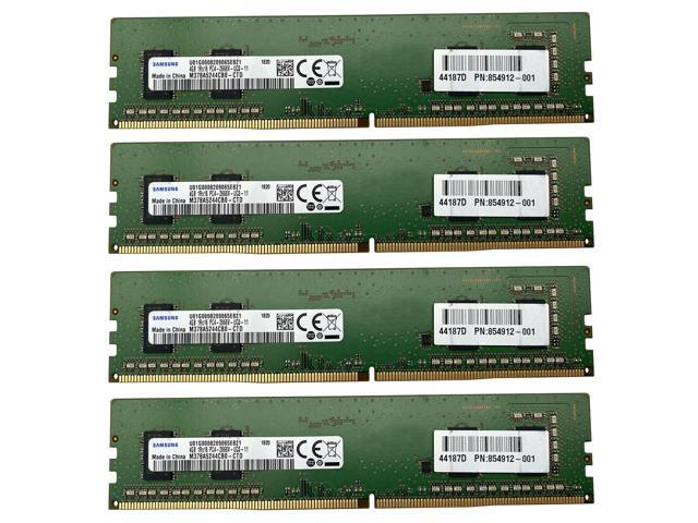 Samsung DDR4 2666 16GB 4X4GB UDIMM M378A5244CB0 CTD 1Rx16 CL19 Desktop 