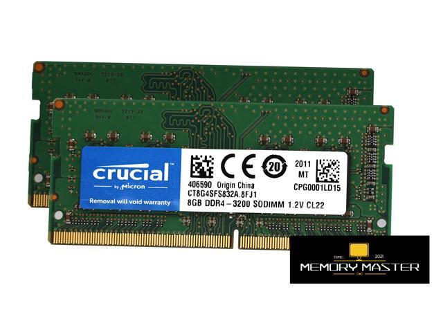 Crucial Memory CT8G4SFS832A 8FJ1 8GB DDR4 3200 SODIMM SRx8 Retail Notebook Laptop Memory Newegg ca
