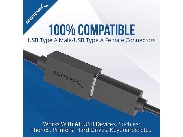 SABRENT USB Extension Cable 6 Ft, USB 3.0 Type A Male to Female