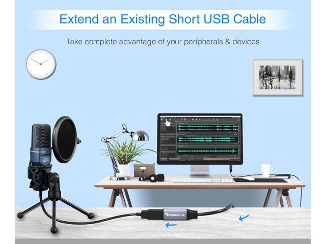 BlueRigger USB 3.0 Extension Cable (10FT/3M, Active, 5 Gbps, Type