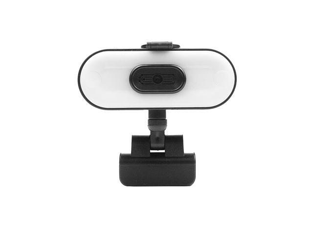 2K USB Webcam with Noise Canceling Omnidirectional Silicone Mic/Fill Light/Privacy Cover Support Auto Zoom&Focus/Flexible Rotation