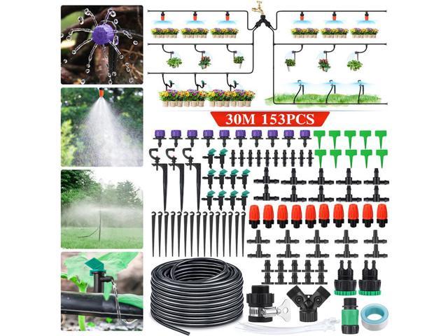 Drip Irrigation System DIY Automatic Watering Garden Hose Micro Drip Kit 