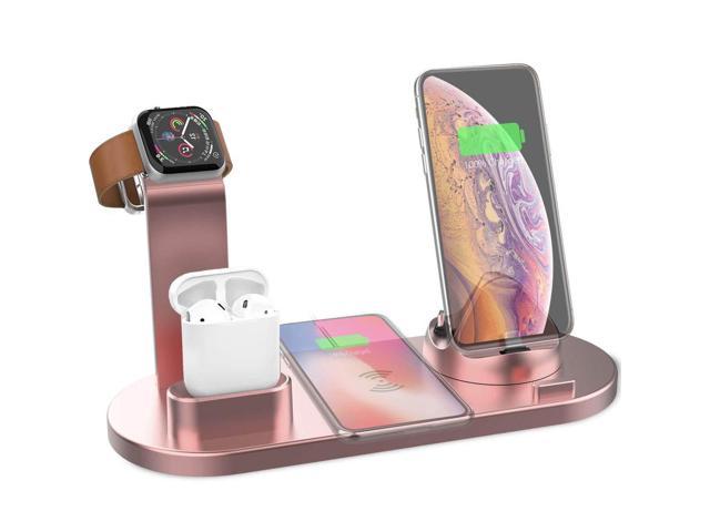 be impressed Hesitate receive 4 In 1 Qi Wireless Charger Phone Charger Watch Charger Earbuds Charger for  Qi-enabled Smart Phones for iPhone for Samsung Apple Watch Apple AirPods  Pro - Pink - Newegg.com