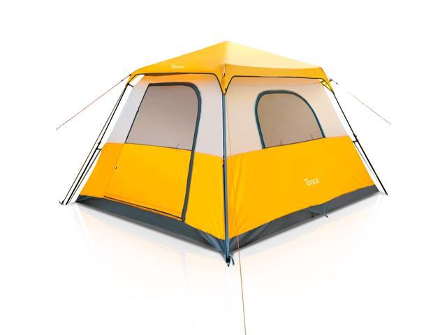 Camping Tents 6 Person, 60 Seconds Set Up Automatic Tent Pop Up Tents for Camping with Top Rainfly, Instant Cabin Tent Family Tents for Camping Backpacking Hiking Outdoor Waterproof Sturdy Tent