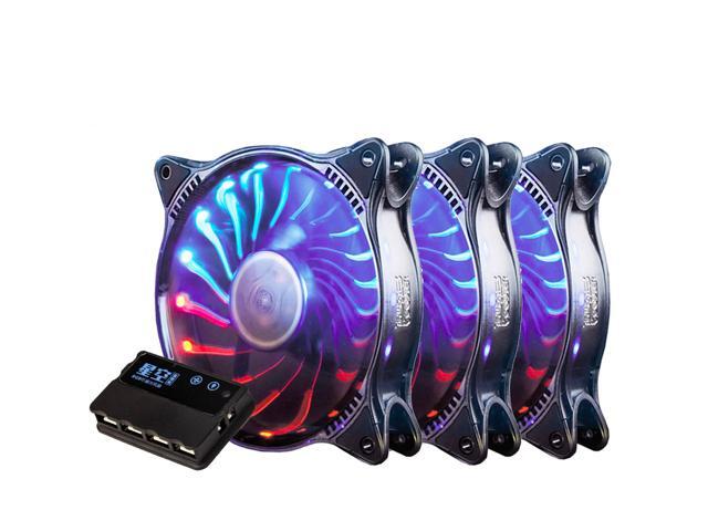 ALAMENGDA PcCooler Starry Sky Addressable RGB 3 in 1 Square Frame Fan ...