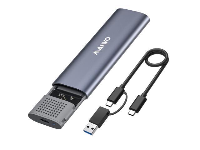 MAIWO M.2 SATA SSD Hard Drive Enclosure, 6Gbps USB Type-C USB3.1 to SATA Solid State Drive Adapter, Tool Free M.2 SSD Reader for SATA B-Key/B+M Key SSD Size 2230/2242/2260/2280