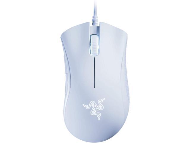 DeathAdder Essential Gaming Mouse: 6400 DPI Optical Sensor - 5 Programmable Buttons - Mechanical Switches - Rubber Side Grips - White