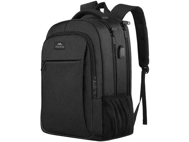 Business Travel Backpack, Laptop Backpack with Usb Charging Port for Men Womens Boys Girls, Anti Theft Water Resistant College School Bookbag Computer Backpack Fits 15.6 Inch Laptop Notebook