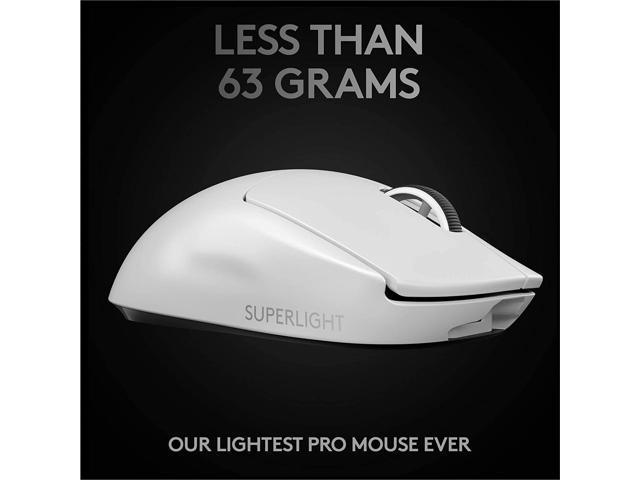 Logitech G PRO X Superlight Wireless Gaming Mouse, 25,600 DPI, Compatible  with PC/Mac - White