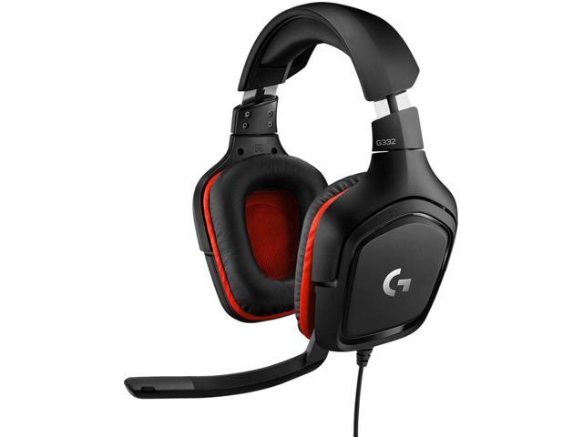 Logitech Wired Gaming Headset Flip to Mute Mic Black Newegg