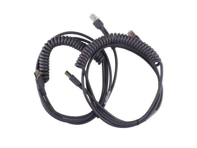 CBA-U12-C09ZAR 9FT Coiled USB Cable for Motorola Symbol LS2208 LS2200 LS4208 