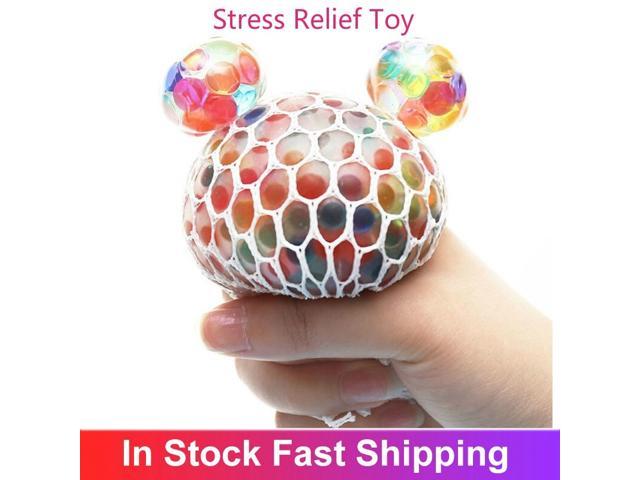 Anti Stress Face Reliever Mesh Egg Ball Autism Mood Squeeze Relief ADHD Toy AU 